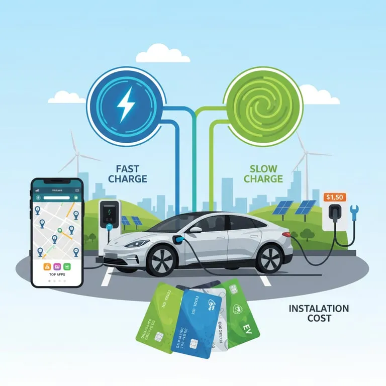 전기차 충전 요금 할인 카드 추천 및 급속 완속 차이, 전기차 충전소 찾기 어플 순위와 설치 비용