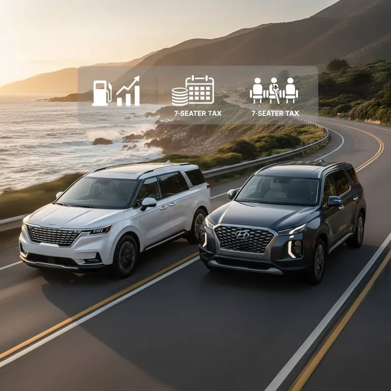 대형 SUV 추천 순위 및 연비 유지비 비교 분석, 카니발 팰리세이드 비교 시승기와 7인승 세금