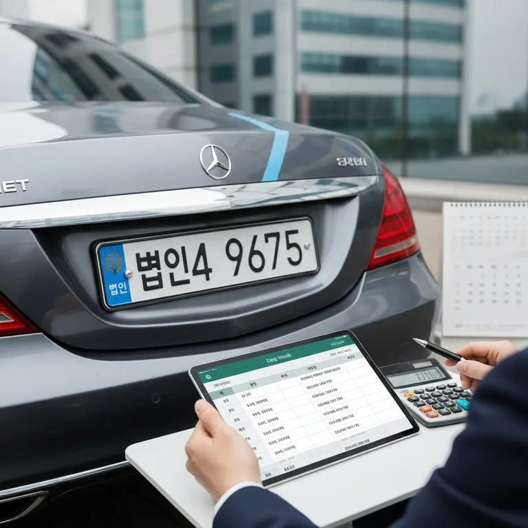 법인 차량 번호판 색상 변경 및 운행 일지 작성 방법, 업무용 승용차 비용 처리 한도와 사적 사용