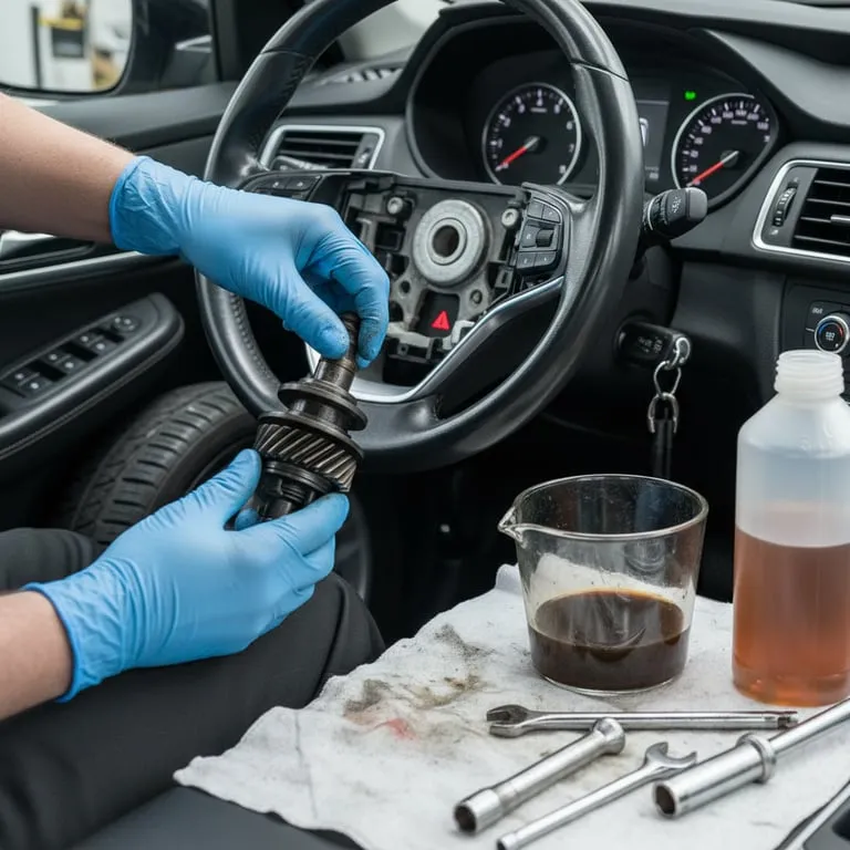 자동차 핸들 떨림 원인 및 소음 해결 방법 가이드, 파워 스티어링 오일 교환 주기와 웜기어 고장 증상